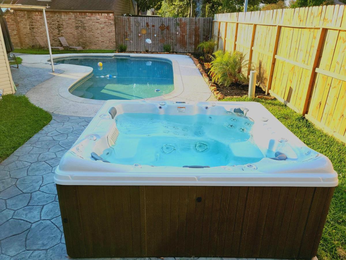1976Houstongem Luminous Pvtpool & Hottub Dt20Mins For Lrg Families 6Beds 2Bath Villa Exteriör bild