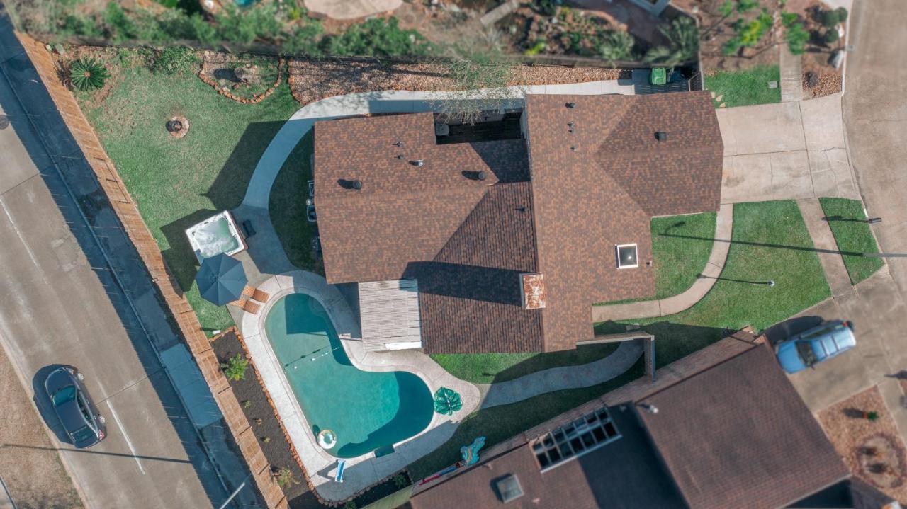 1976Houstongem Luminous Pvtpool & Hottub Dt20Mins For Lrg Families 6Beds 2Bath Villa Exteriör bild